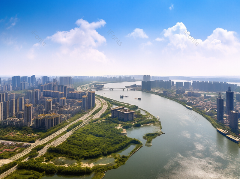 高空高角度航拍湖南长沙城市风光,高清,摄影图,摄影图片,图片大全,摄影图免费下载